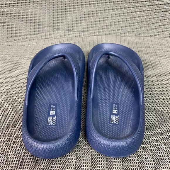 32 Degrees Cool Unisex Size Large Mens 7-8 & Womens 9-10 Navy Blue Flip Flops - Picture 3 of 6